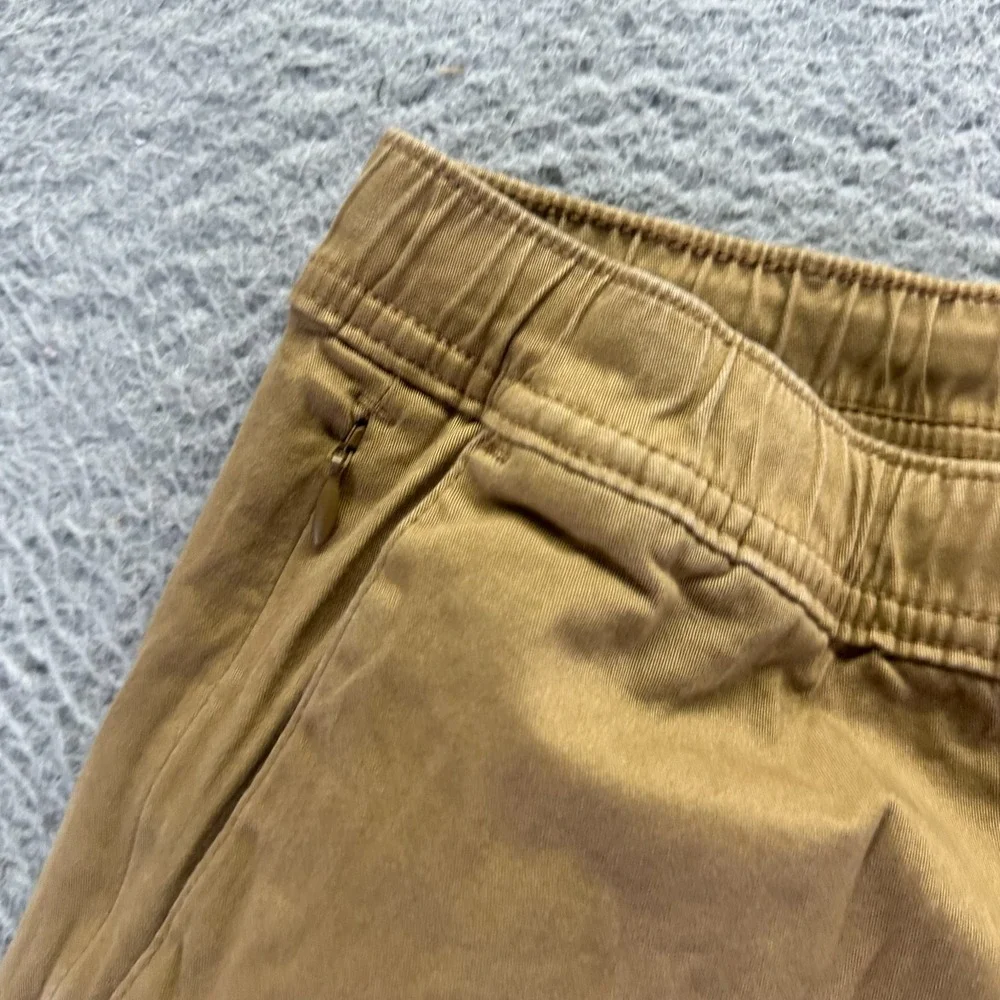 Hollister Pant Mens S Beige Cotton Twill Jogger Tapered Relaxed Preppy Stretch